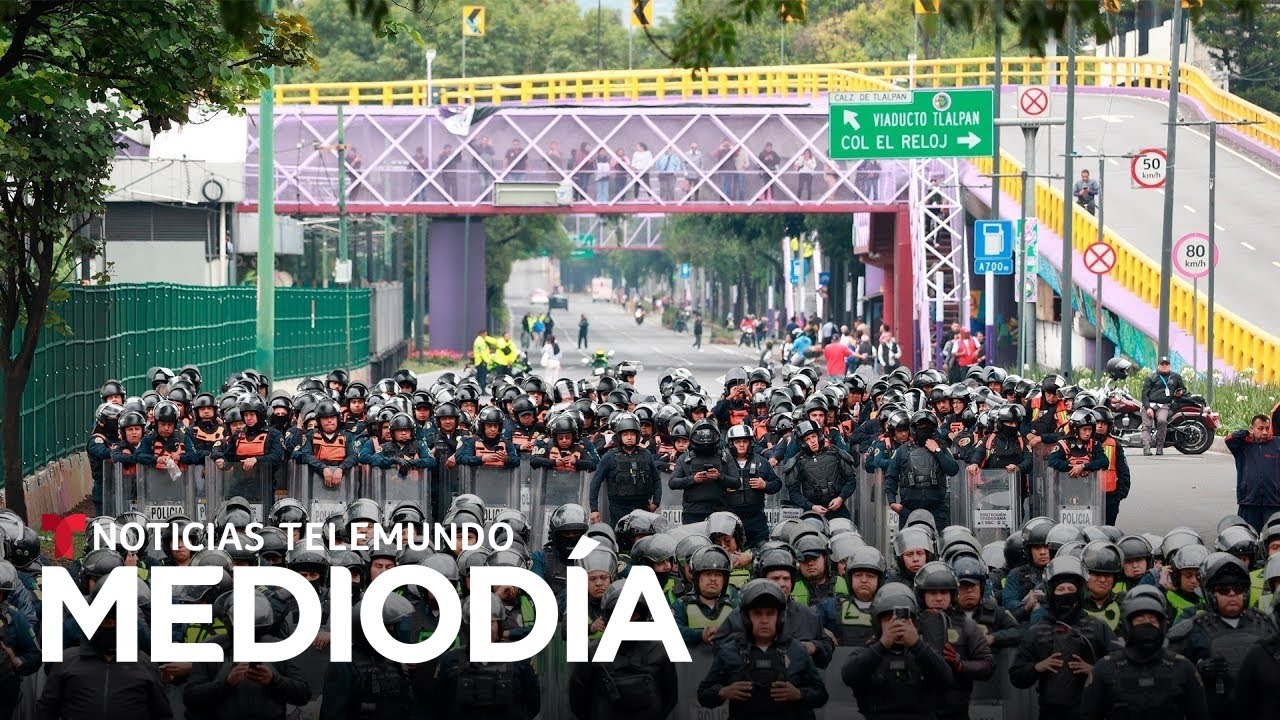 Protestas dificultan llegar al estadio Ciudad de M&eacute;xico en metro y bicicleta | Noticias Telemundo
