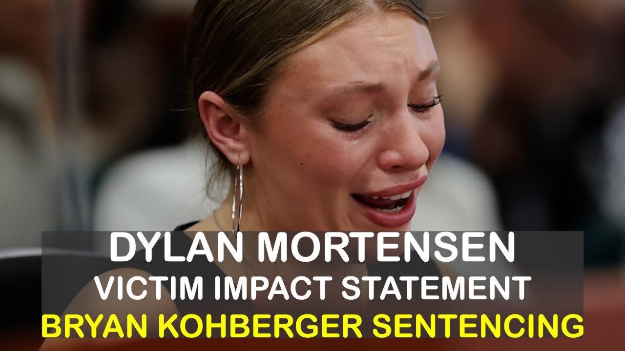 Dylan Mortensen, roommate at Univ. of ID, reads victim impact statement Kohberger sentencing