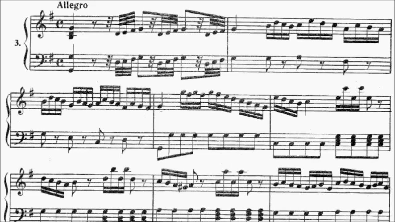 ABRSM Piano 2025-2026 Grade 6 A7 Cimarosa Allegro Sonata No.6 in G Movt 1 Sheet Music