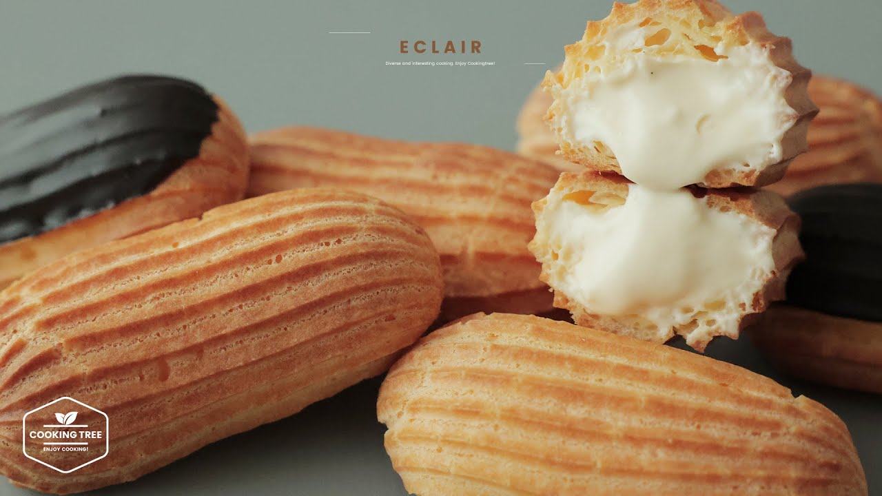 한번 먹으면 멈출 수 없는 크림 가득 오동통🤩 에클레어 만들기 : Eclair Recipe | Cooking tree