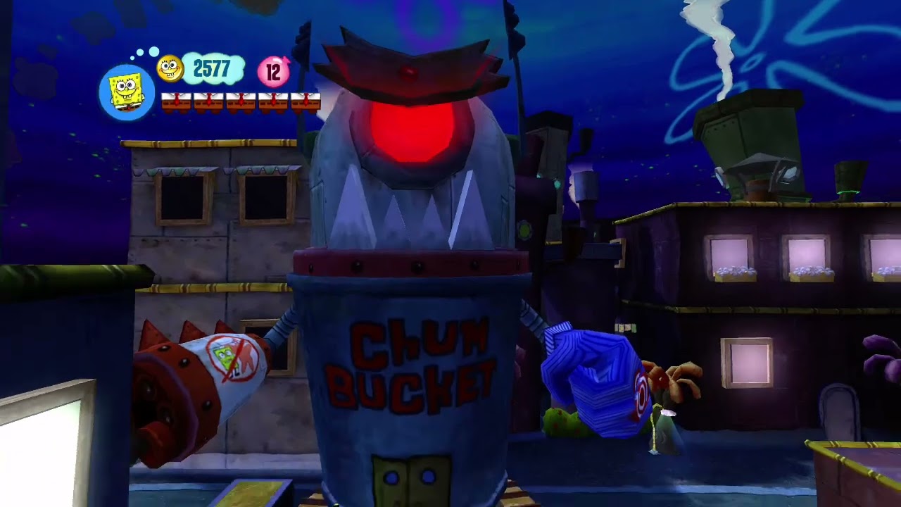 Xbox 360 - Spongebob: Truth or Square - Plankton Mech Final Boss