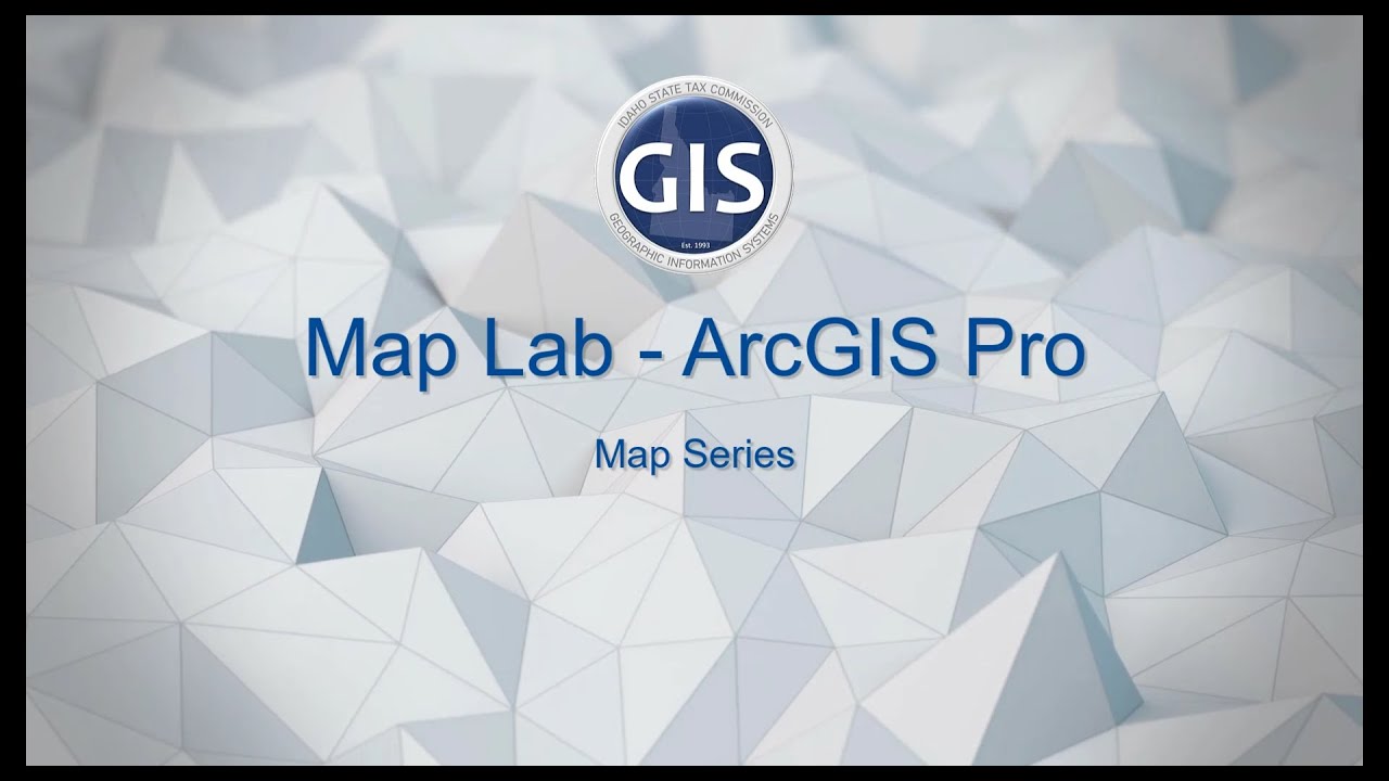 ArcGIS Pro - Map Series