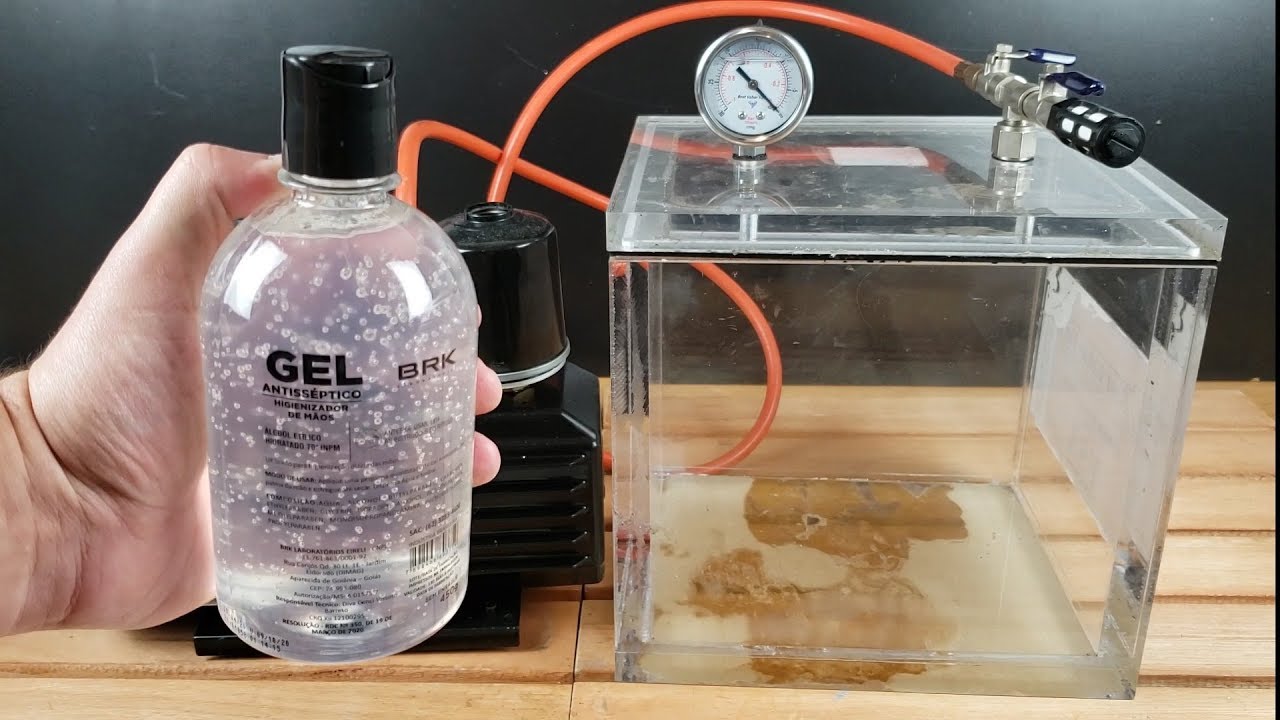 O que acontece se você levar ÁLCOOL EM GEL para o ESPAÇO ??? ( Câmara de Vácuo )