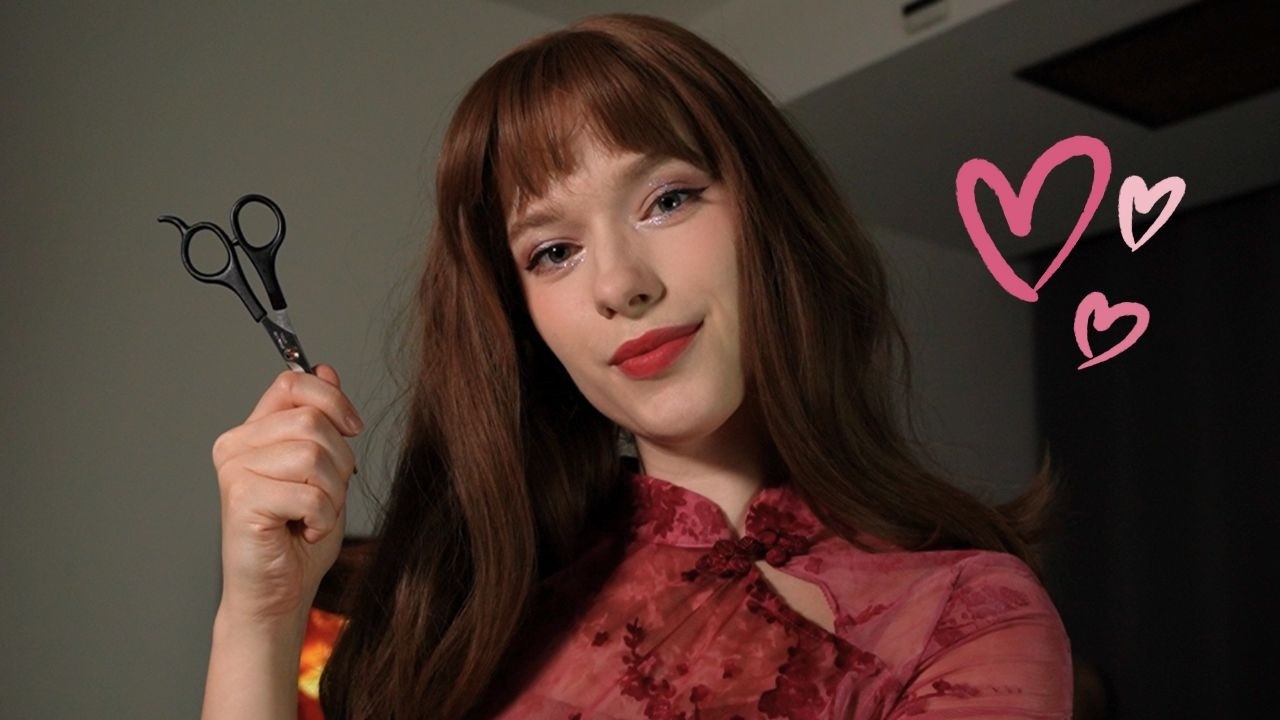 ASMR Can I cut your hair? (role play: haircut, layered sounds)