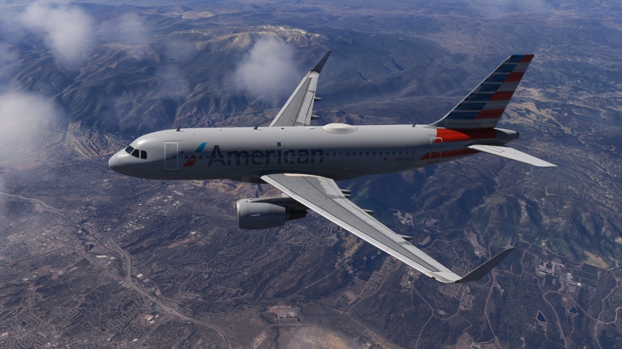 MSFS2024: Fenix American Airlines Airbus A319 Eagle County - Dallas-Fort Worth International Airport