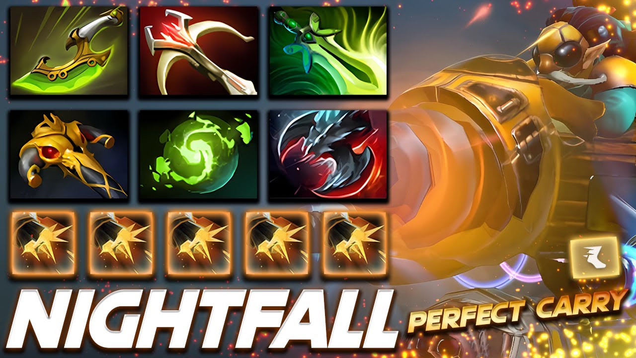 Nightfall Gyrocopter Perfect Carry - Dota 2 Pro Gameplay [Watch & Learn]