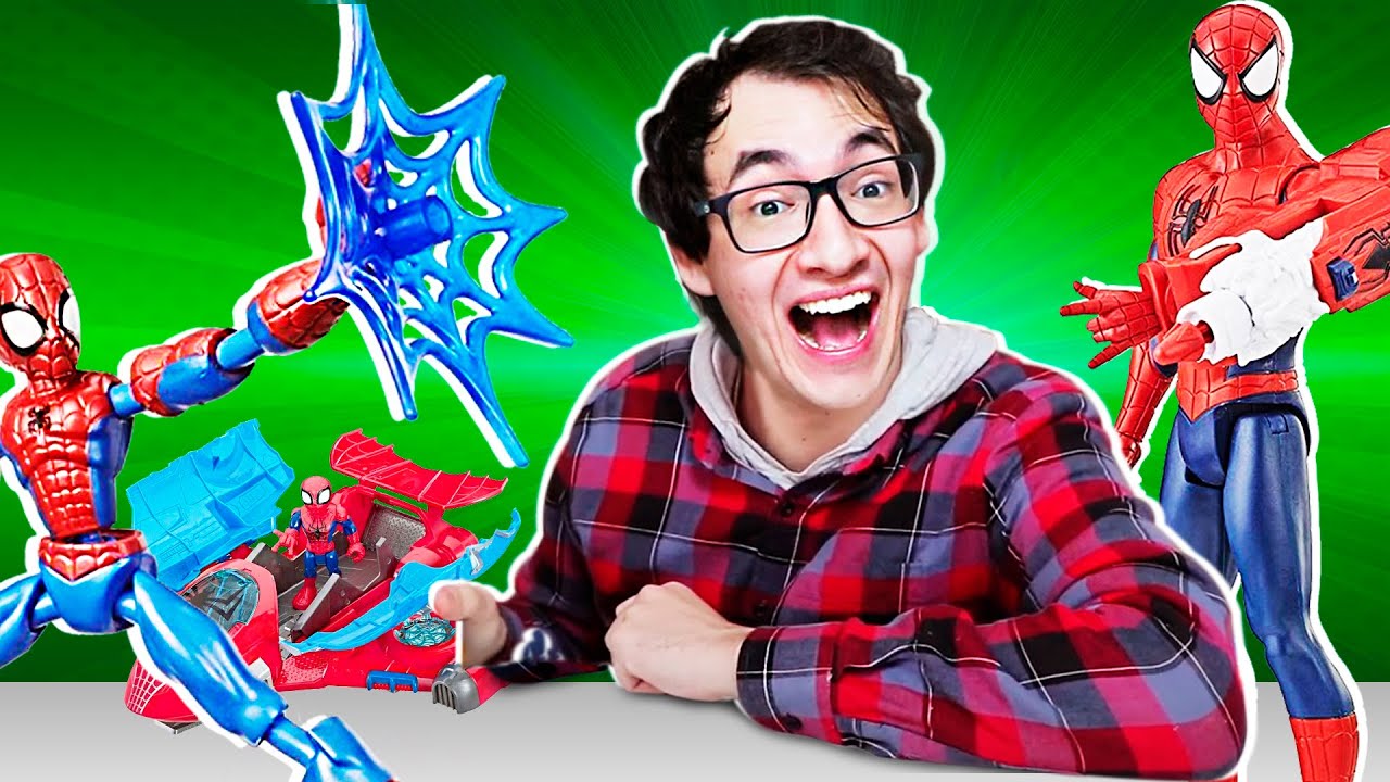 ABRINDO TODOS OS BRINQUEDOS DO HOMEM-ARANHA QUE ACHAMOS (PARTE 2) | Falaidearo
