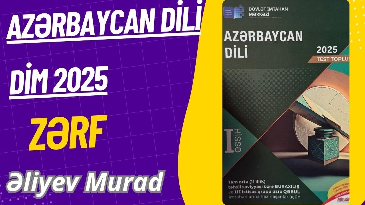 DİM - 2025 AZƏRBAYCAN DİLİ ZƏRF 1-32
