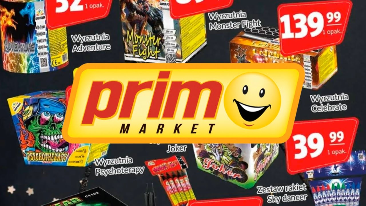 WSZYSTKIE FAJERWERKI Z PRIM MARKET 2025/2026