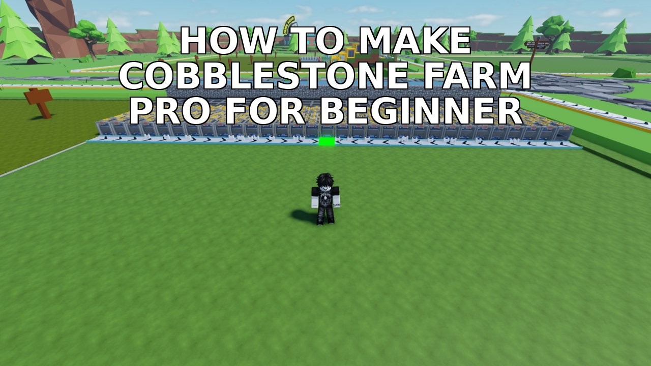 How to build a professional cobblestone farm! Block Tycoon
