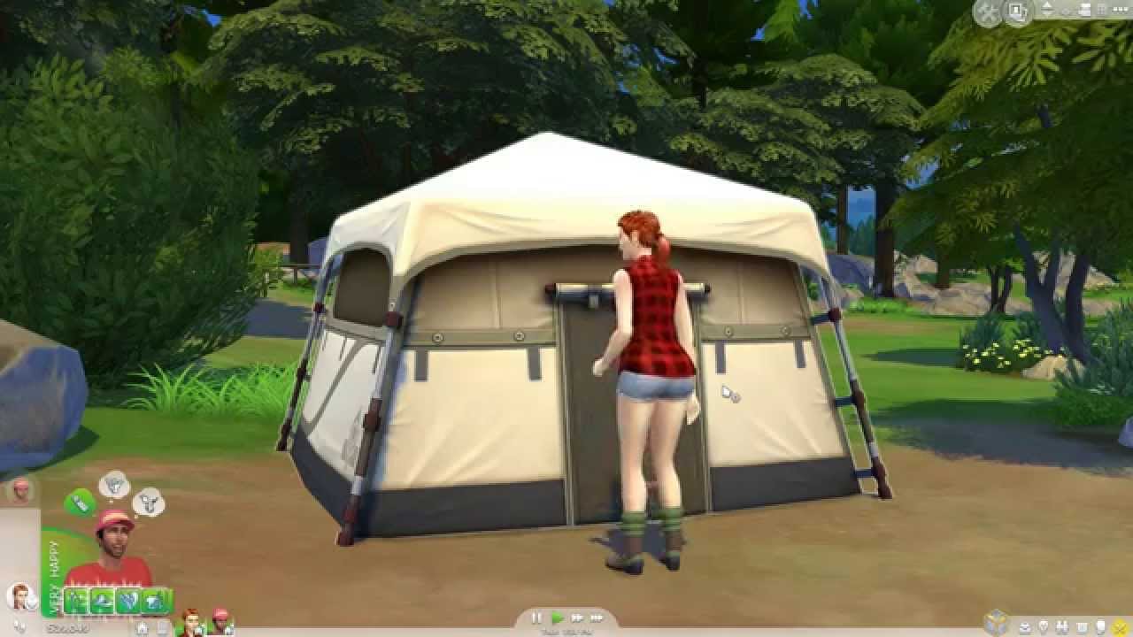 The Sims 4 Outdoor Retreat: Tent Woohoo