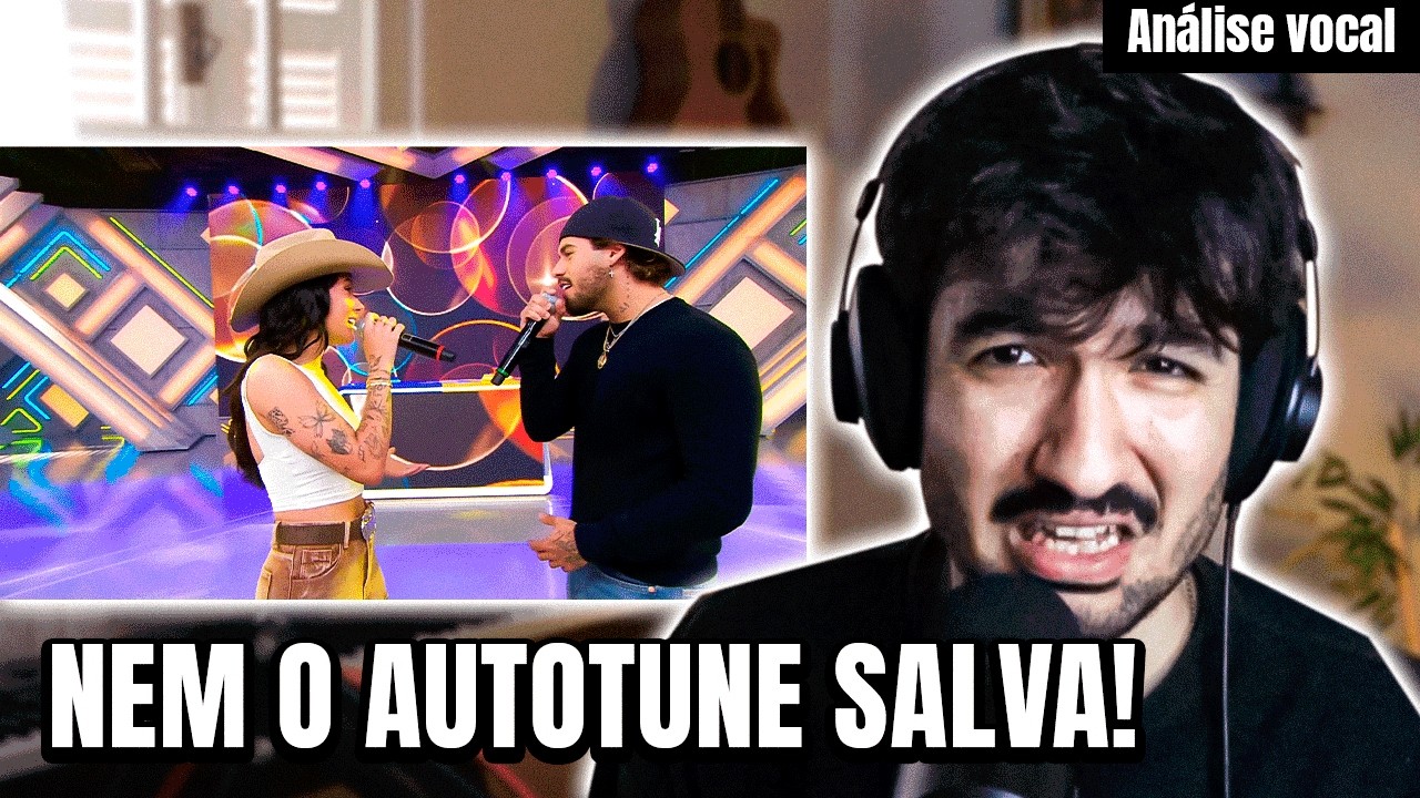 Ana Castela e Zé Felipe usam PLAYBACK e DESAFINAM AO VIVO | Prof. de Canto Analisa