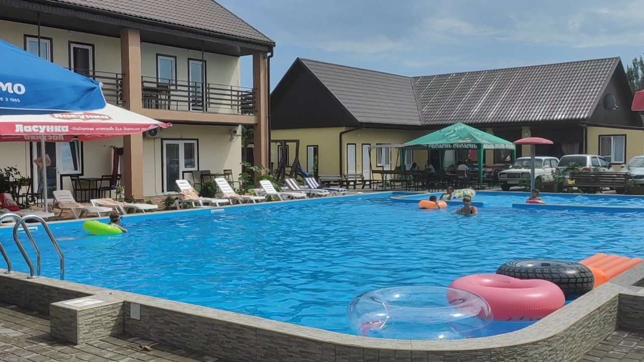 #степок Азовское море. Отдых в Кирилловке.  База отдыха Марлин обзор.