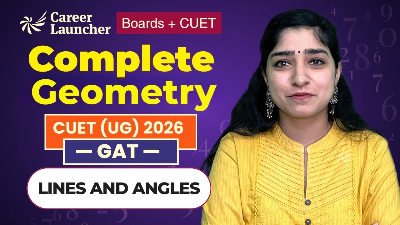 CUET GAT 2026 | Lines & Angles Complete Revision 📐 | Quantitative Aptitude