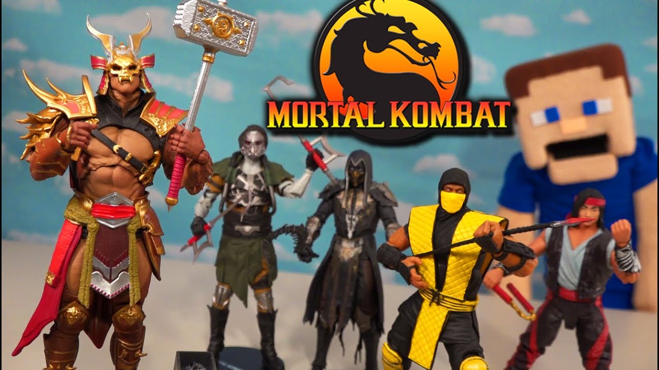 Скорпион из Mortal Kombat против Шао Хана и Нуб Сайбота! Фигурки от McFarlane Toys и коллекционны...