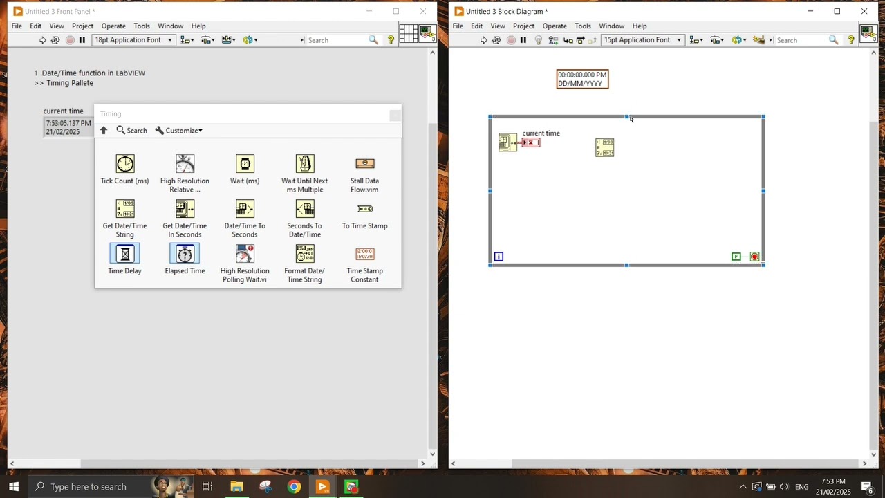 Using Date and Time Function in LabVIEW Part 1