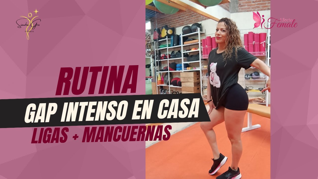 🔥 GAP GLÚTEOS, ABDOMEN Y PIERNAS DE ACERO 💪 | Rutina GAP en Casa con Liga y Mancuernas