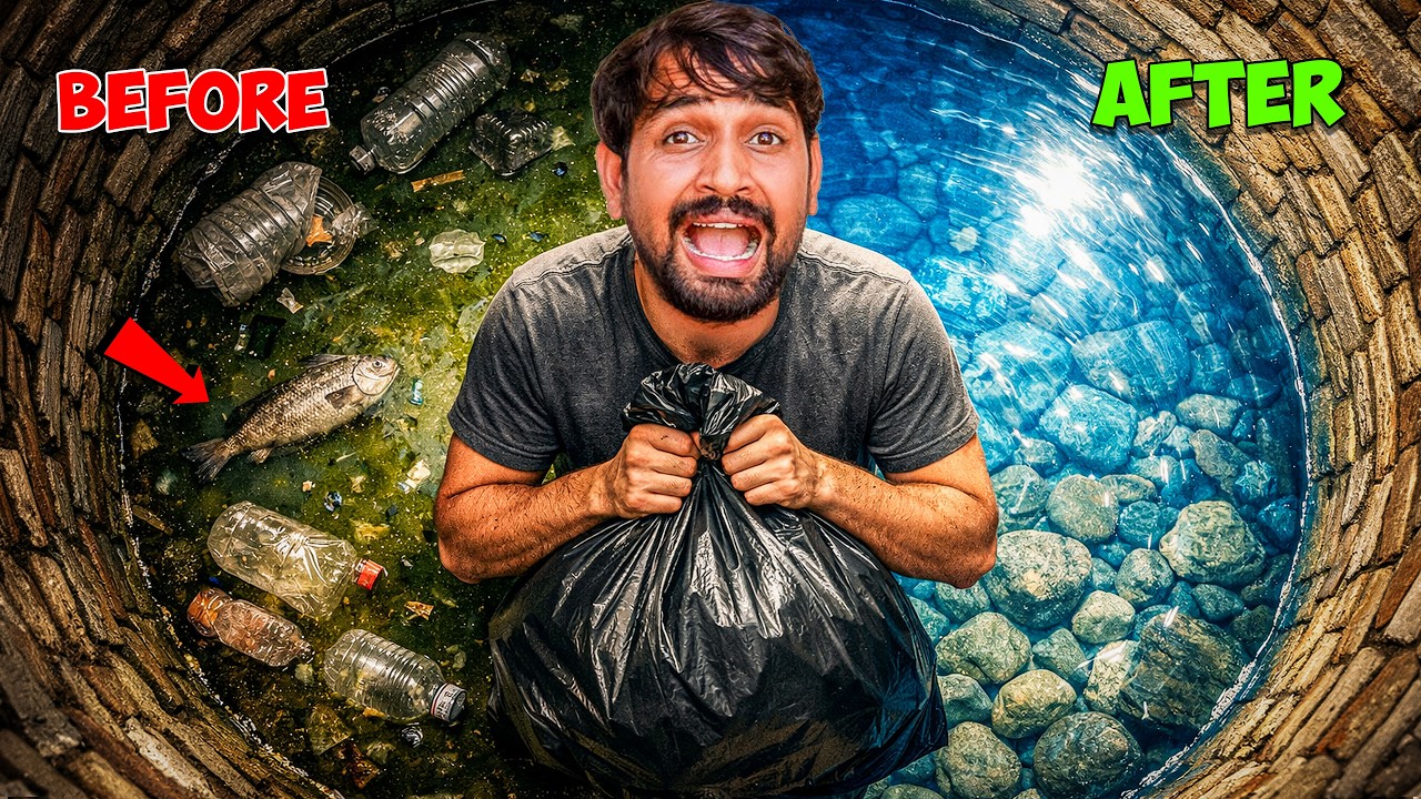 100 Feet Deep Well Clean Challenge |😱 जल ही जीवन है 💧