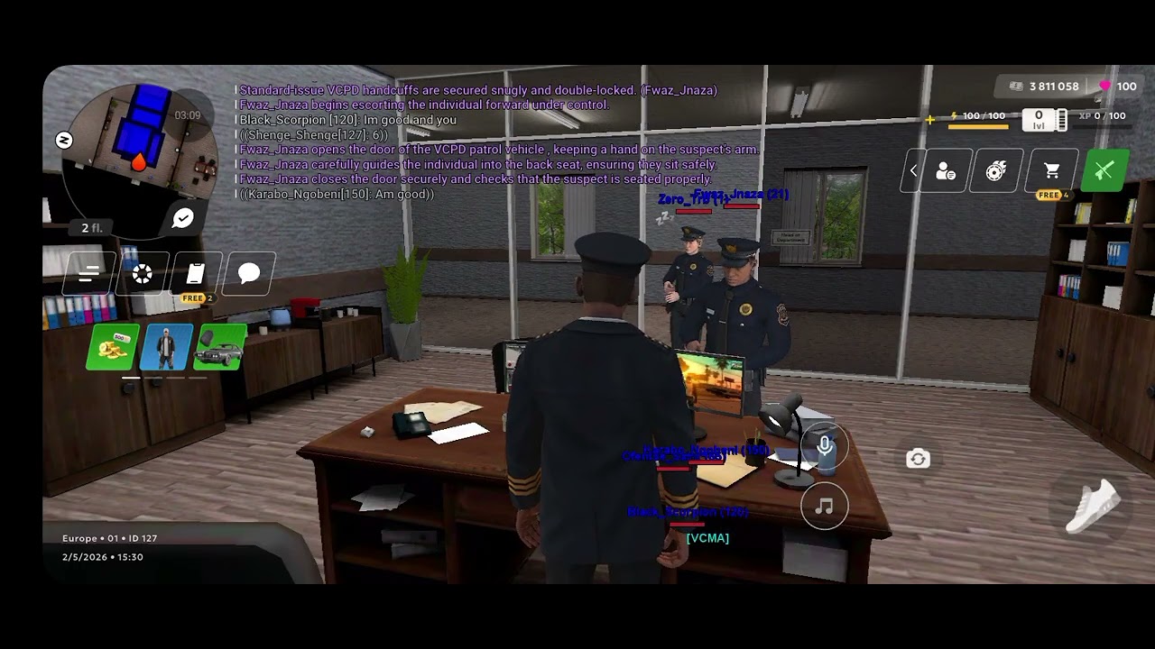 First work to do on Duty  Shenge helping officers with macros