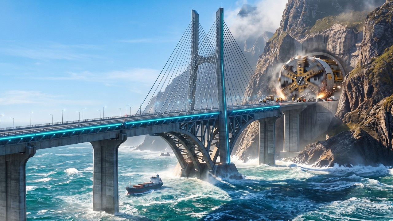 The $100B Underground Tunnel Connecting Two Continents: Can Engineers Finish the Impossible Bridge?