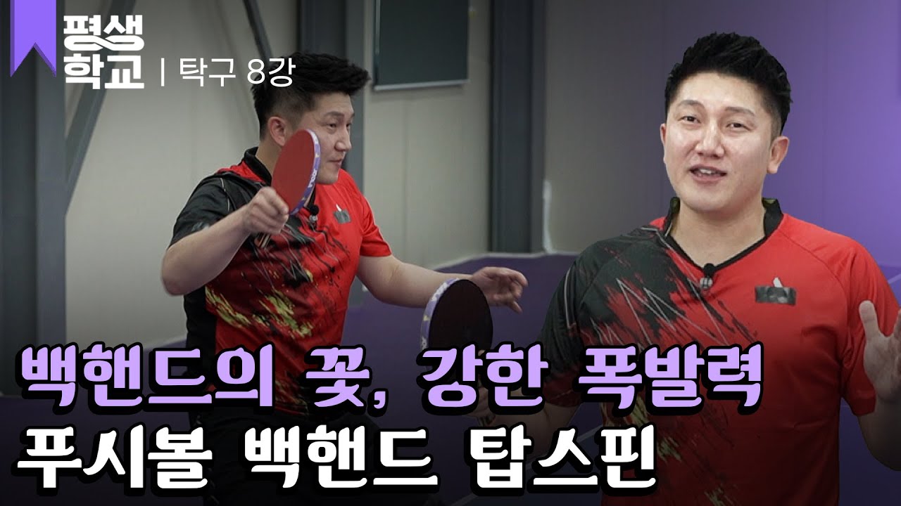 [#EBS평생학교] 8강 도전! 푸시볼 백핸드 탑스핀│김정훈의 배워서 바로 써먹는 탁구 2