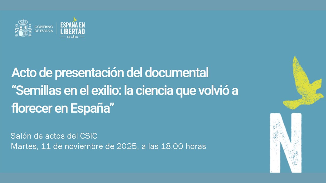 Presentación del documental 'Semillas en el exilio: la ciencia que volvió a florecer en España'