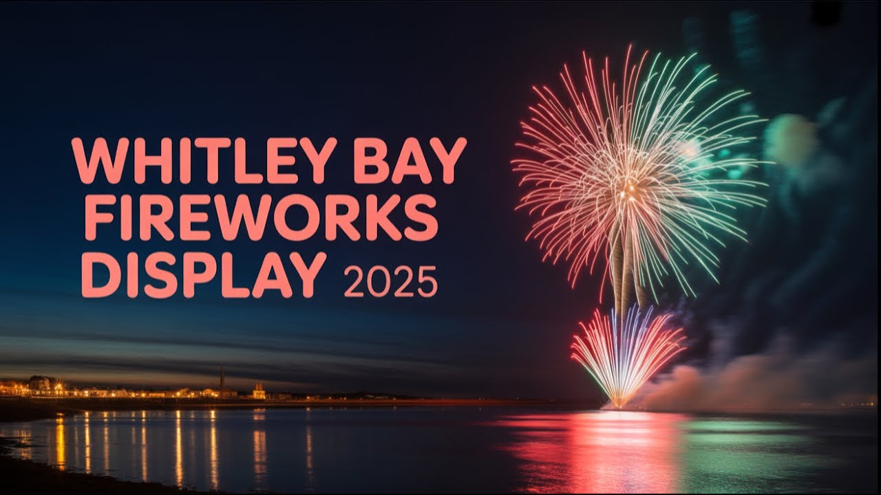 Whitley Bay Fireworks 2025 | Full Drone Show in 4K