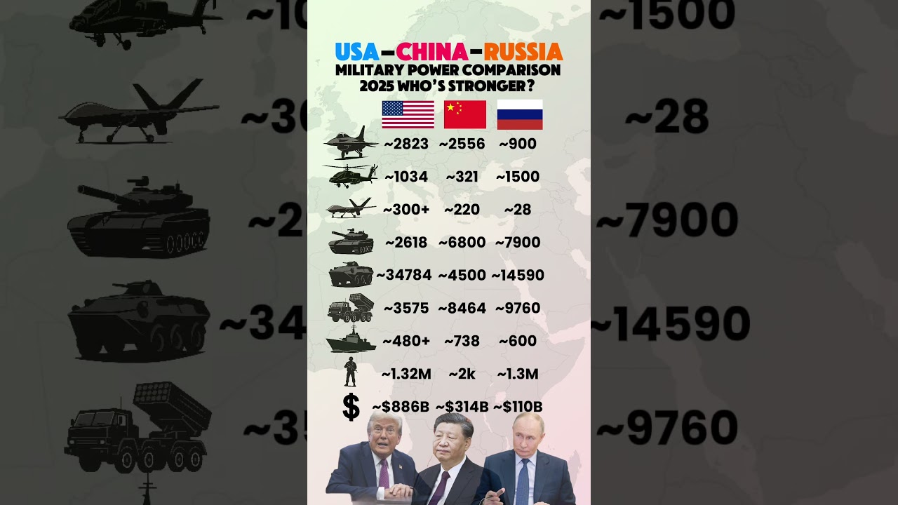 USA vs China vs Russia &mdash; Who Dominates Military Power in 2025?