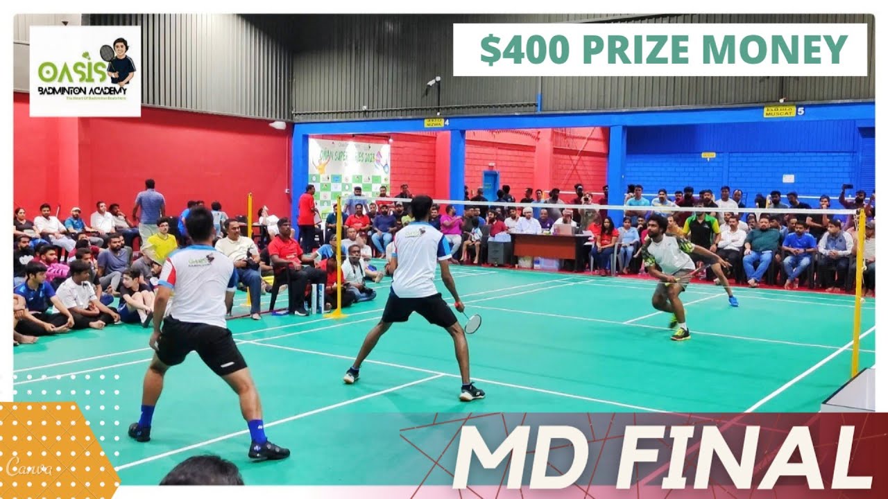 BALASUBRAMANIAM/THOUFIQ VS AJMAL ALI/ARSHAD:OMAN BADMINTONSUPER SERIES 2023 FINALS