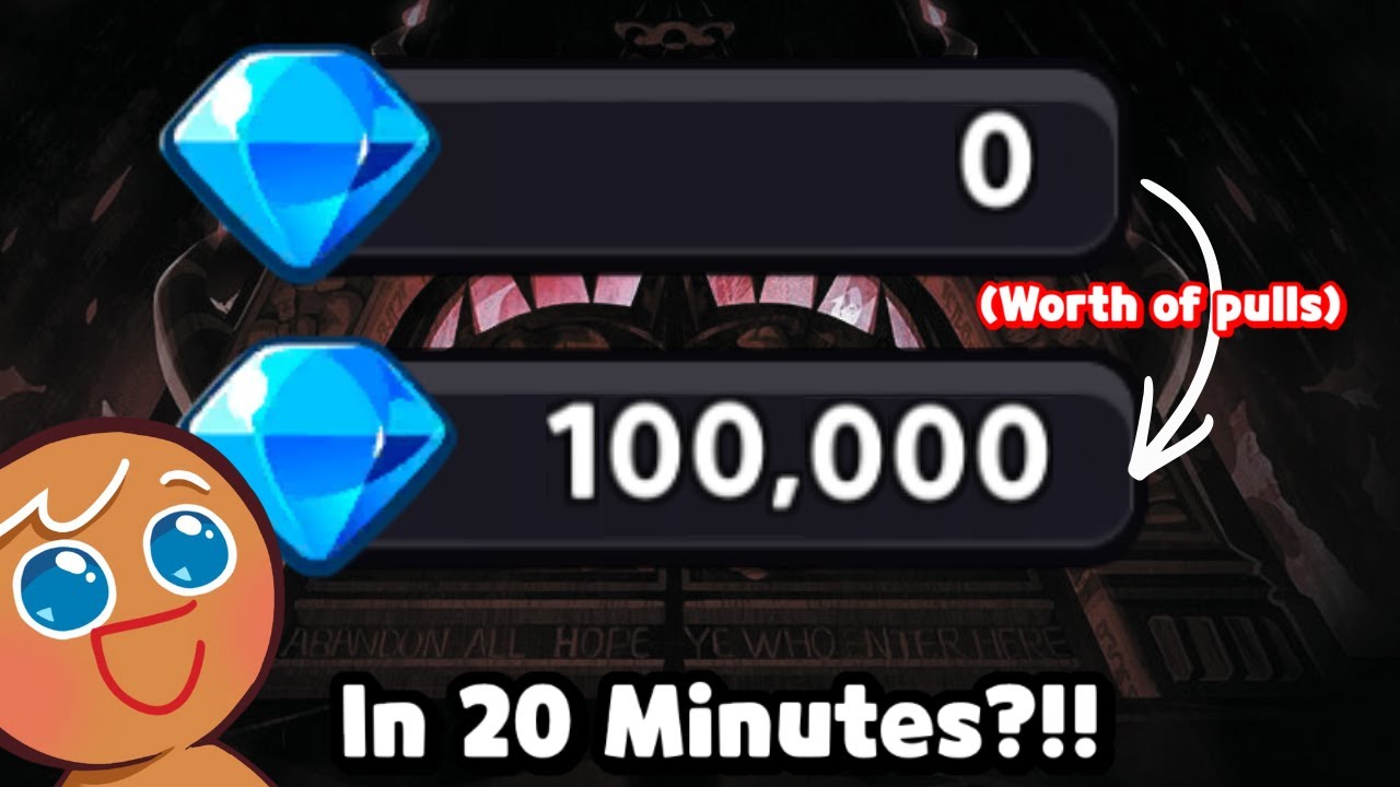 Madness.. How I Earned 100K💎 worth in just 20 Minutes! CookieRun: Kingdom