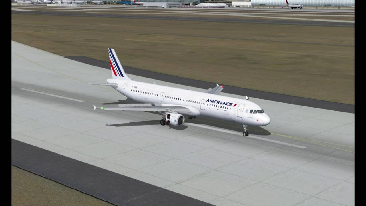 FS9 Approach LFPG, Air France 321-211