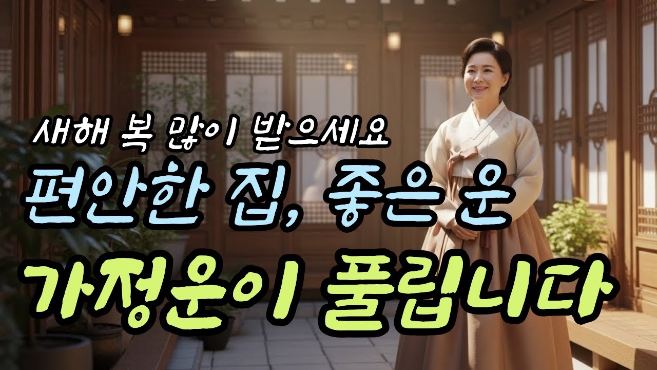 🎵가정운이 풀립니다 💿집안에 웃음이 돌아오는 트로트🎶새해 복 많이 받으세요🎵