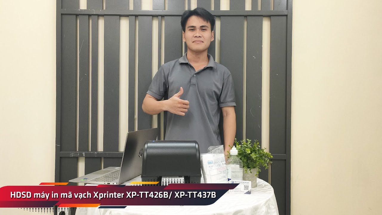 Hướng dẫn sử dụng máy in mã vạch Xprinter XP-TT426B/ XP-TT437B (lắp giấy, mực, calib, vệ sinh máy)