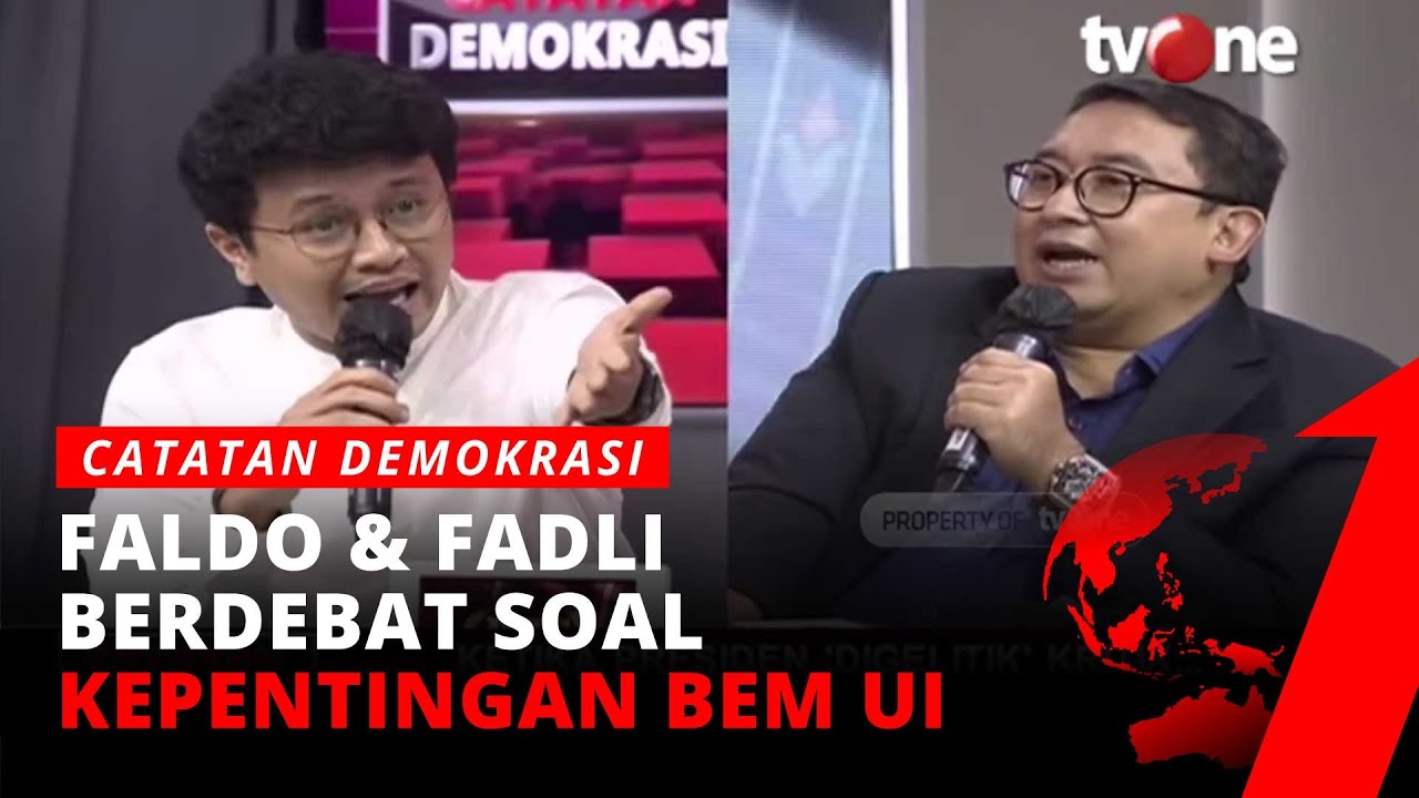 DEBAT SERU! Faldo Maldini VS Fadli Zon  Soal 'The King of Lip Service' | Catatan Demokrasi tvOne