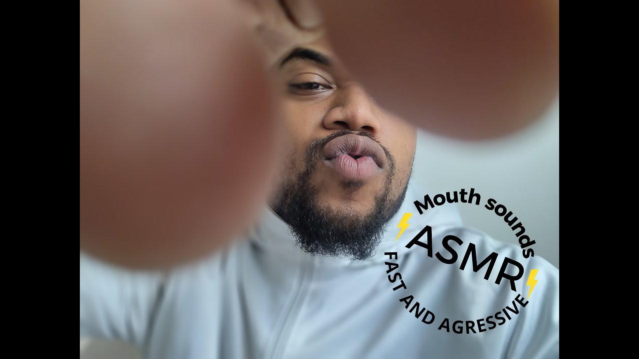 meu PRIMEIRO vídeo ASMR💤| ASMR FAST & AGRESSIVE MOUTH SOUNDS | TAPPING | SCRATCHING |😴
