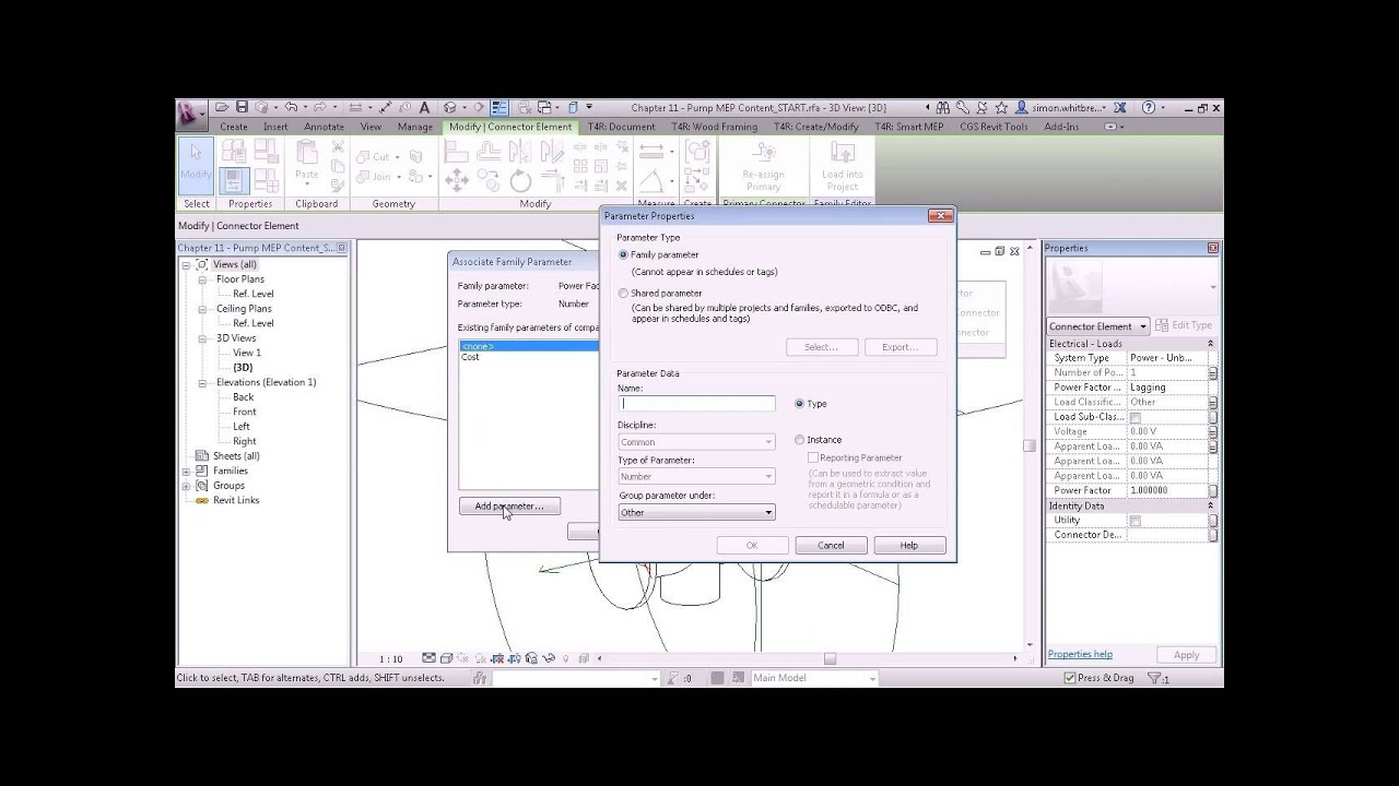 Revit Families Tutorial | Pump Family - Connectors