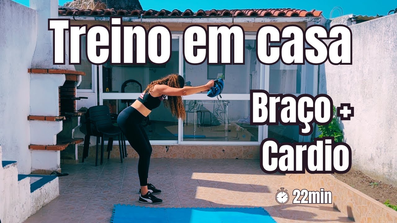 Braço Firme e Definido em Casa 💪🔥 | Treino Rápido + Cardio!