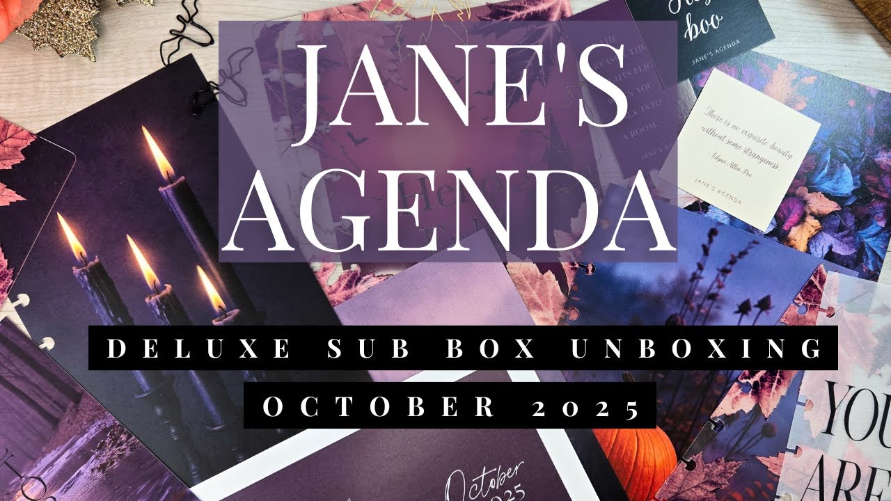Unboxing the Jane's Agenda October Deluxe Subscription Box