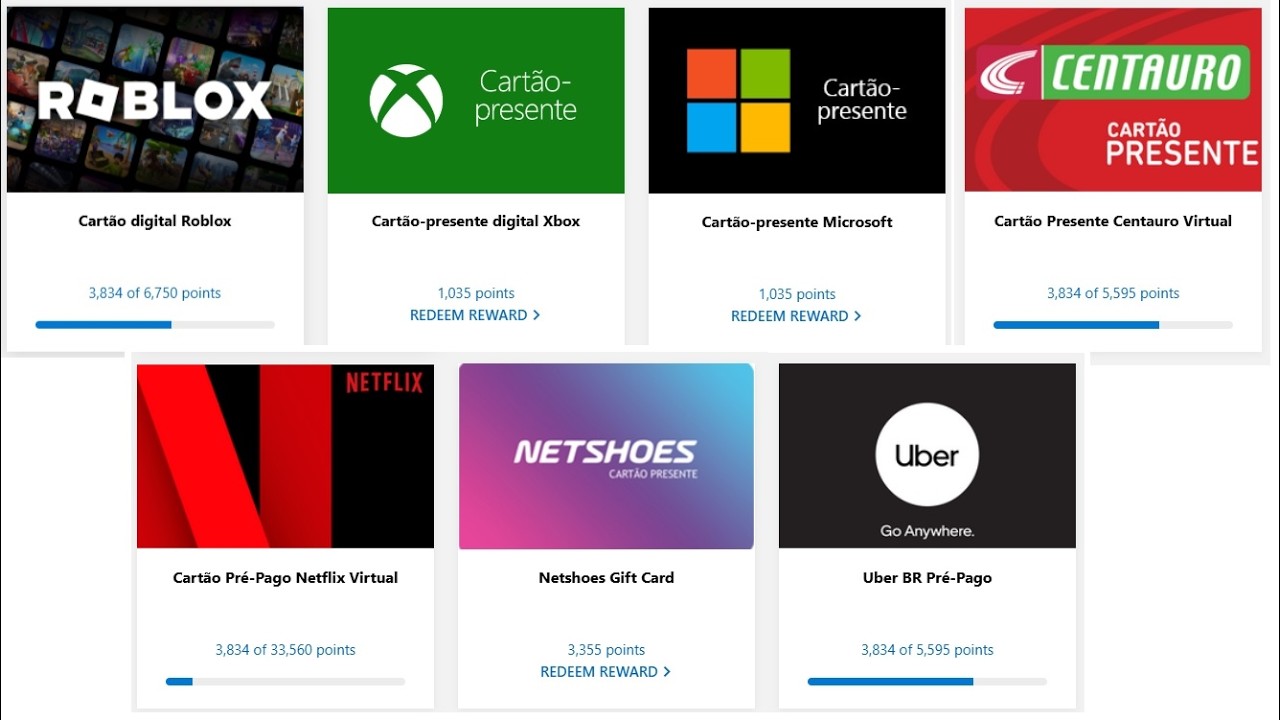 Voltei a usar o PROGRAMA DE PONTOS Microsoft Rewards