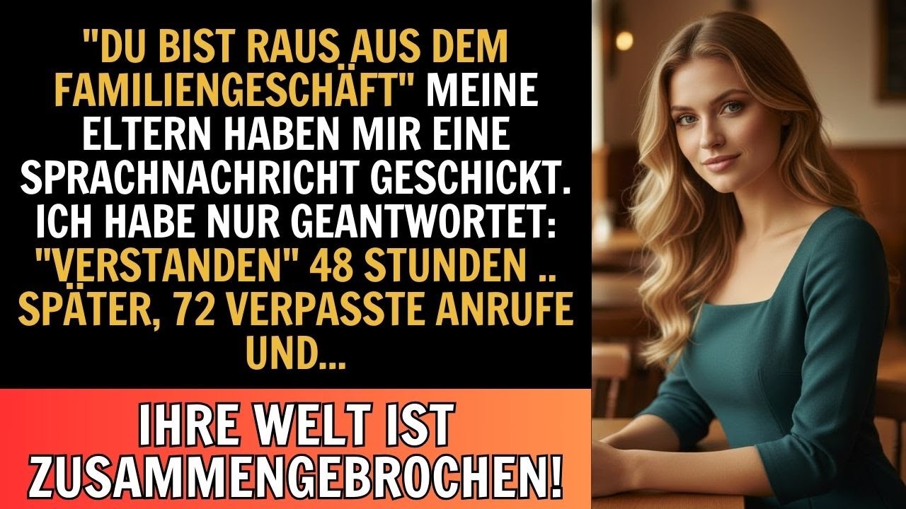 „Meine Eltern hinterließen mir eine Sprachnachricht: ‚Du bist raus aus dem Familienunternehmen…‘“