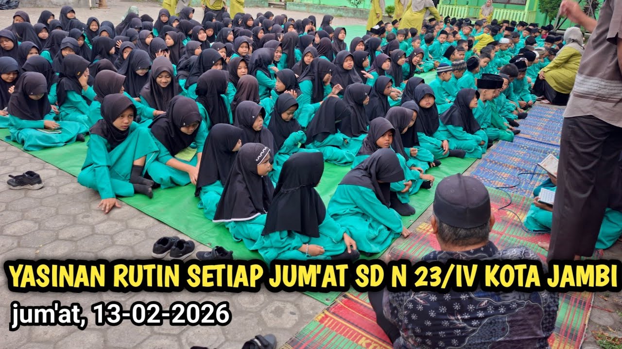 Yasinan rutin setiap jum'at SD N 23/IV KOTA JAMBI, jum'at, 13 februari 2026
