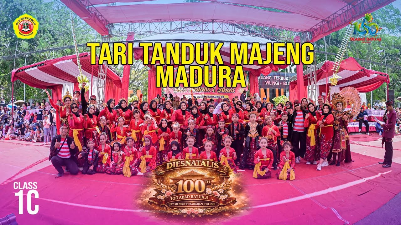 PESERTA 05 KELAS 1C - TARI TANDUK MAJENG MADURA - DIESNATALIS KE 100 ABAD BATUAJI