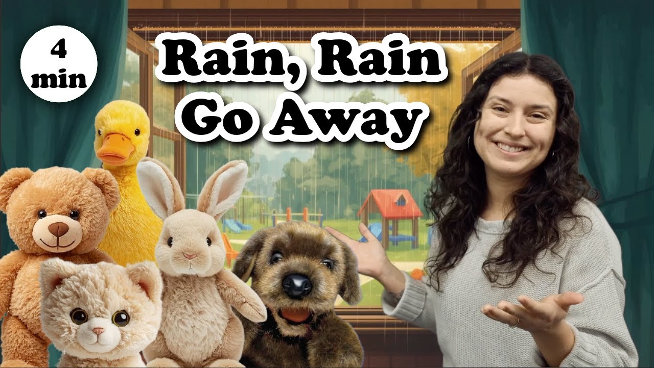 K-1 Elementary Music Lesson | Rain, Rain Go Away  | Teaching Video With Lyrics