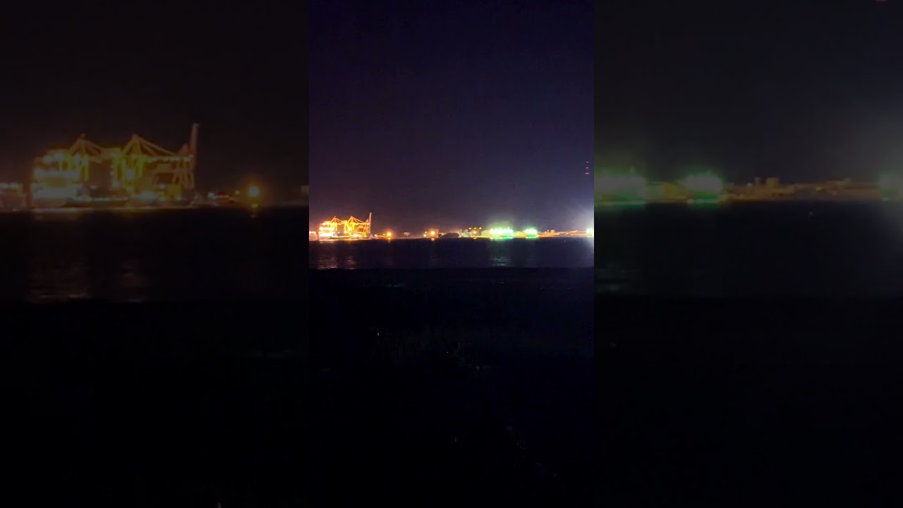 今の清水港 2023.7.13 AM1:30 夜景