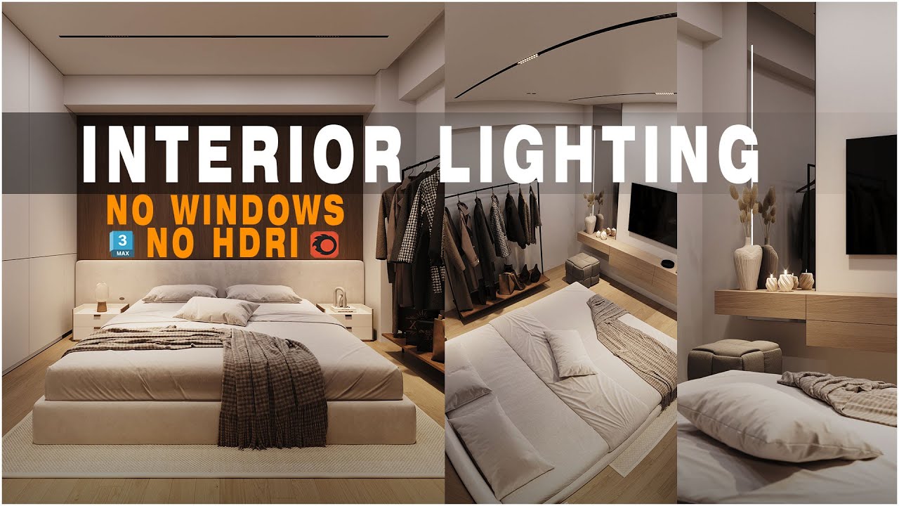 Interior Lighting Without Windows | Realistic Corona Lighting in 3ds Max