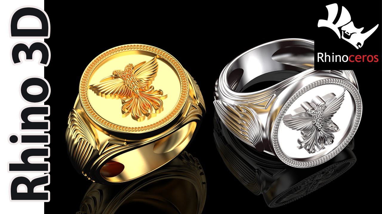 Easy to make Signet Ring - Signature logo - Rhino3d Tutorial