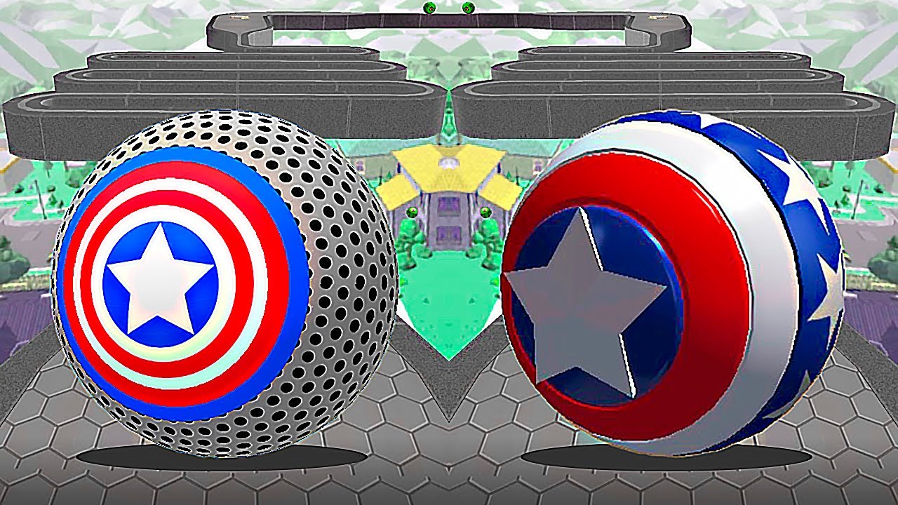 Rolling Ball vs Going Ball - Which Captain America's Ball Will Pass 4 Levels First? Race-613