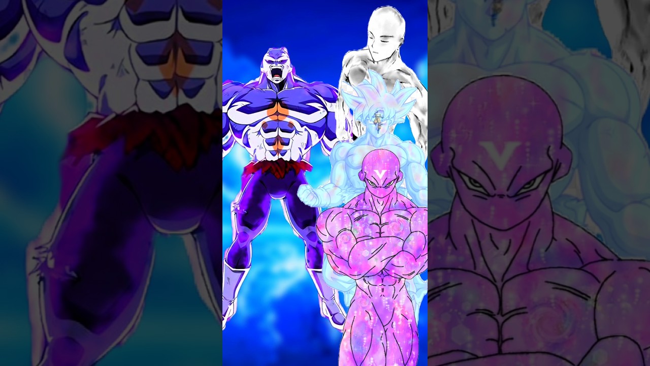 Jiren SV Saitama Goku and Zeno #shorts #youtubeshorts #shortsfeed #compair #vs