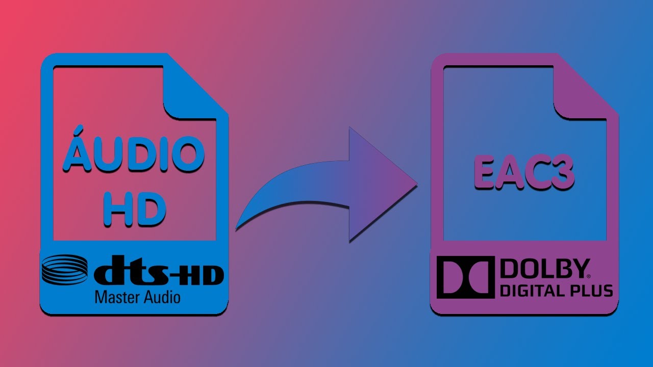 Como converter Áudio HD para Dolby Digital Plus (EAC3).