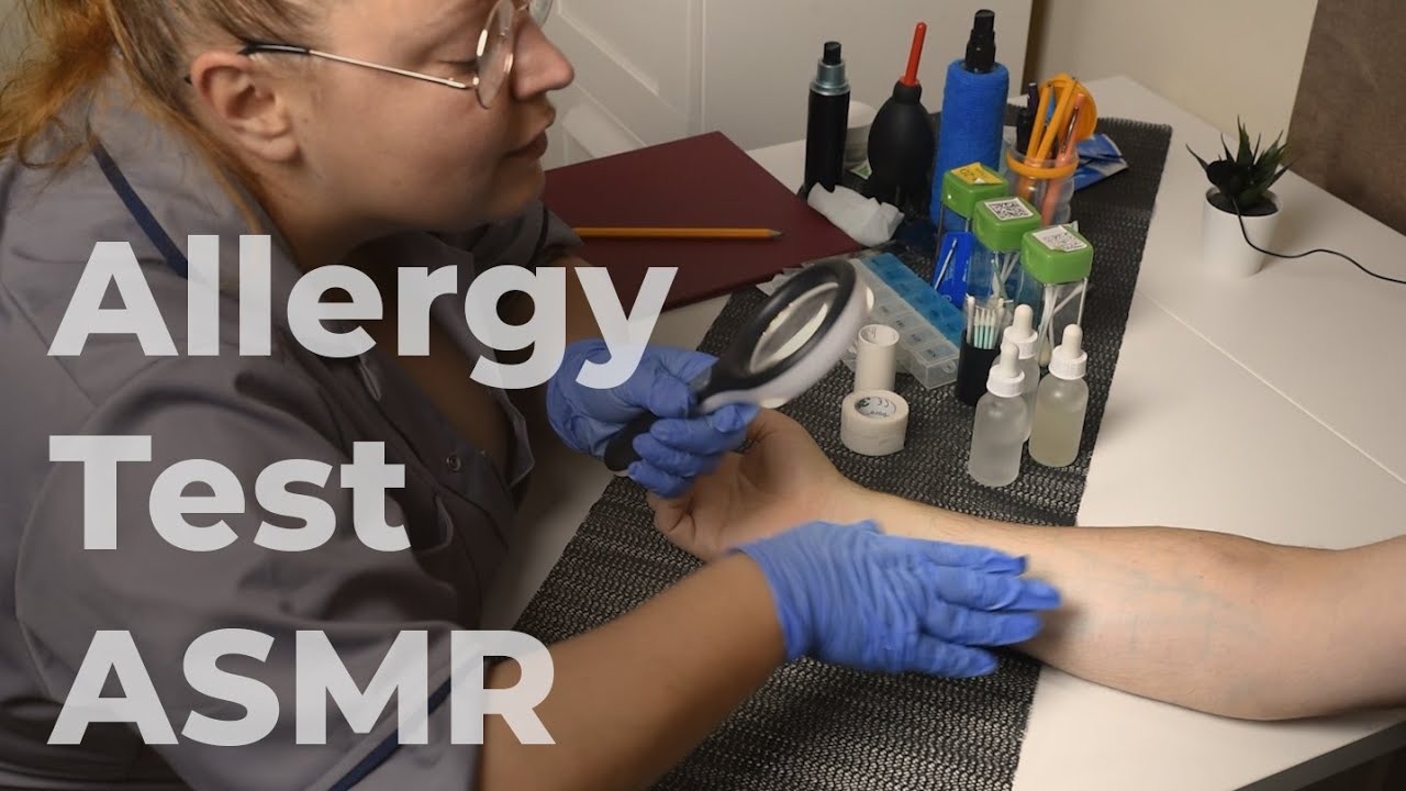 * ASMR * Allergy Test / REAL PERSON / Medical exam / Unintentional